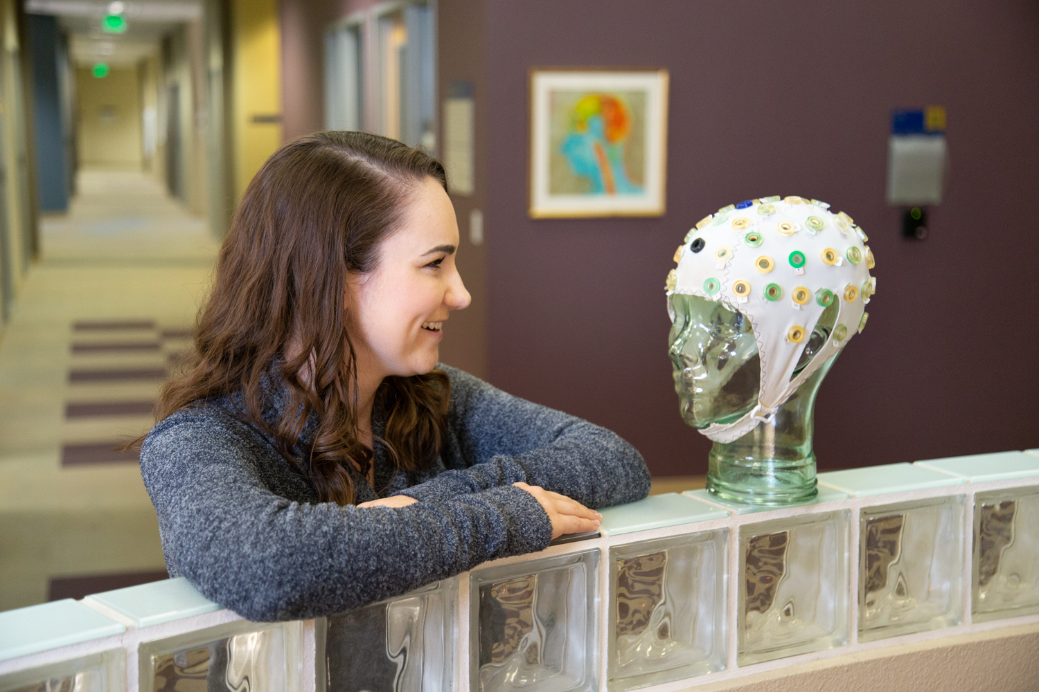 She’s already lined up her “dream post-grad job” in Irvine, where she’ll work as a product specialist for NeurOptics, a medical device company specializing in pupilometers. David Slipher/UC Davis