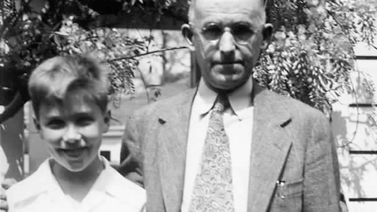 Black and white image of Tracy I. and Tracy S. Storer