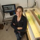Stacey Combes is an associate professor in the Department of Neurobiology, Physiology, and Behavior at UC Davis. Combes is a biomechanist — she studies the biomechanics of animals, particularly insects. (Karin Higgins/UC Davis)