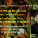 Plant graphic with seminar title, speaker name and title, and speaker photo